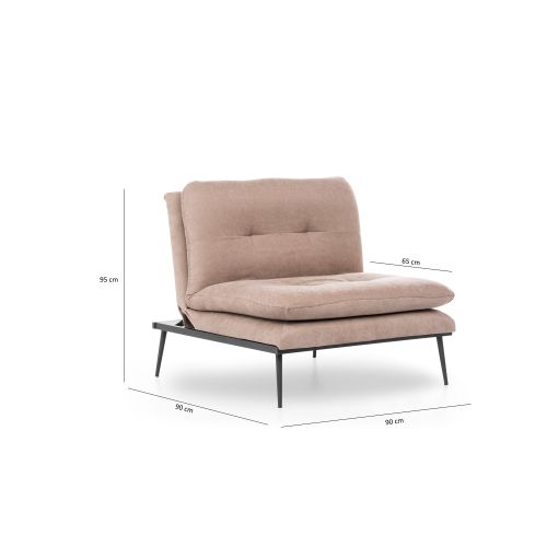 Atelier Del Sofa Fotelja, Mink, Martin Solo - Mink GR121 slika 9