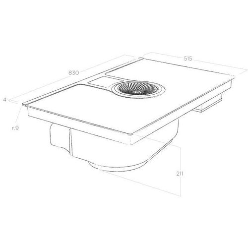 Elica kuhinjska napa TESLA ONE BL/F/83 PRF0120978A slika 4