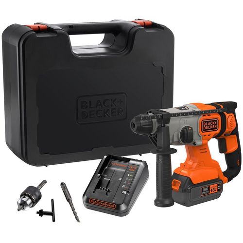 Black & Decker bcd900m1k aku udarna bušilica 18v, sds+ 4,0 ah baterija  slika 6