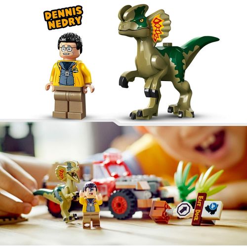 Playset Lego Jurassic Park 30th Anniversary 76958 Dilophosaurus Ambush 211 Dijelovi slika 7