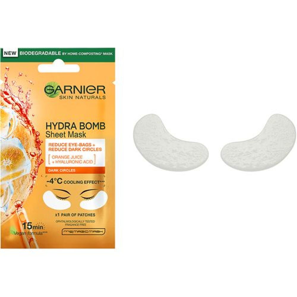 Garnier Skin Naturals Eye Tissue Maska za područje oko očiju protiv tamnih krugova Orange 6g slika 2