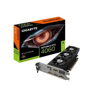 Gigabyte GV-N4060OC-8GL GeForce RTX 4060 OC 8GB, Low Profile Design with 182mm card length, Power Connector: 8 Pin