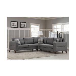 Kristal Rest 2+Corner+2 - Dark Grey Dark Grey Corner Sofa-Bed