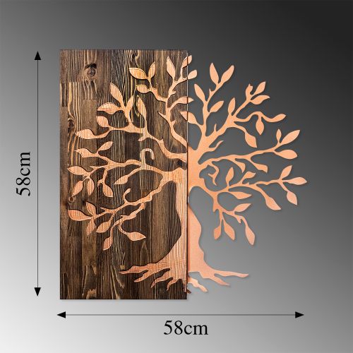 Wallity Drvena zidna dekoracija, Tree - Copper slika 6