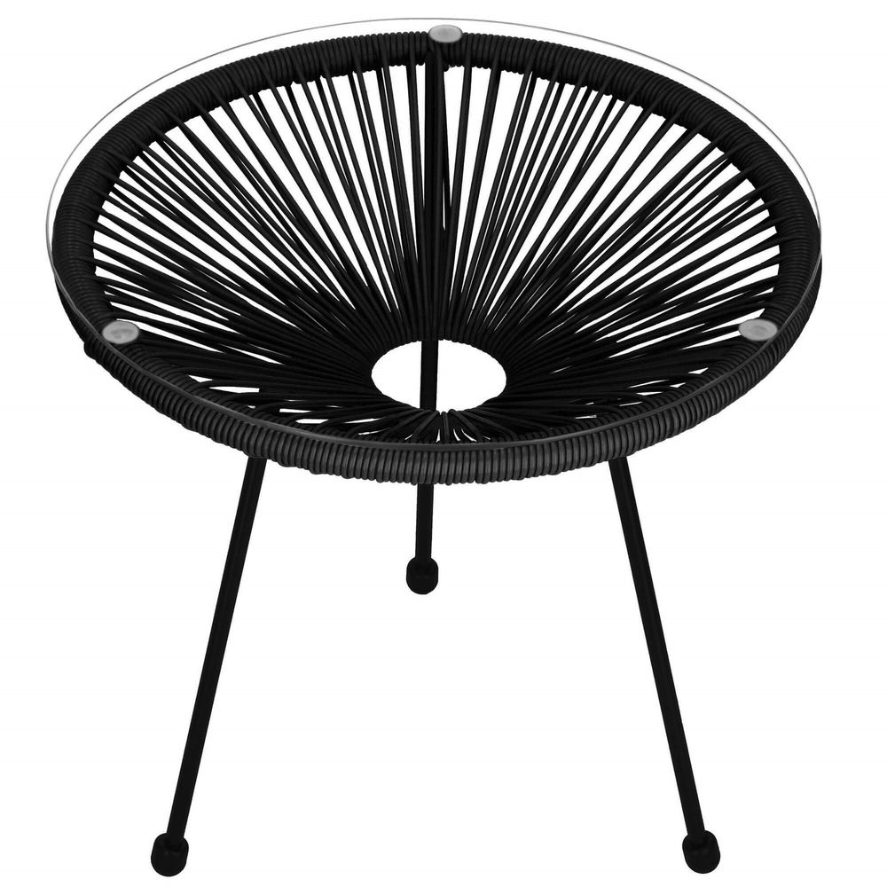 Vrtni stol, crni 50 x 40 x 40 cm slika 4