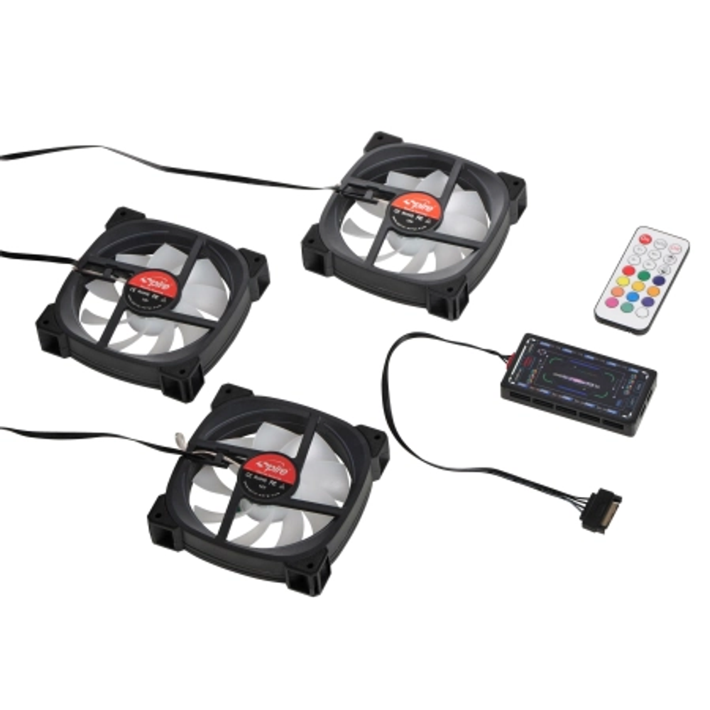 Spire Fan Set Magic Lantern 3 ARGB 120mm slika 1