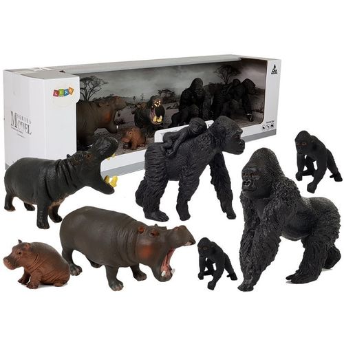 Set figurica nilski konji i gorile 7 kom. slika 1