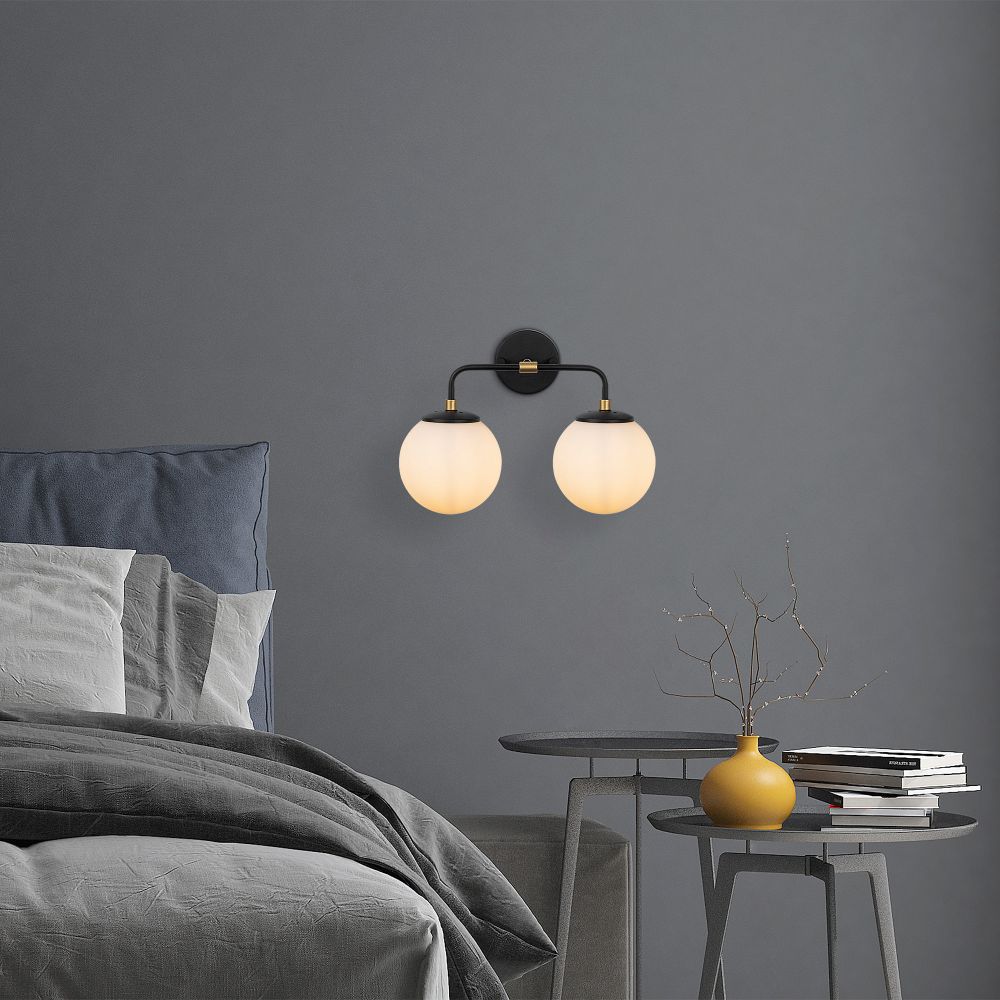 Zidna lampa u antiknom stilu Horn - 12212 Black Cream slika 1