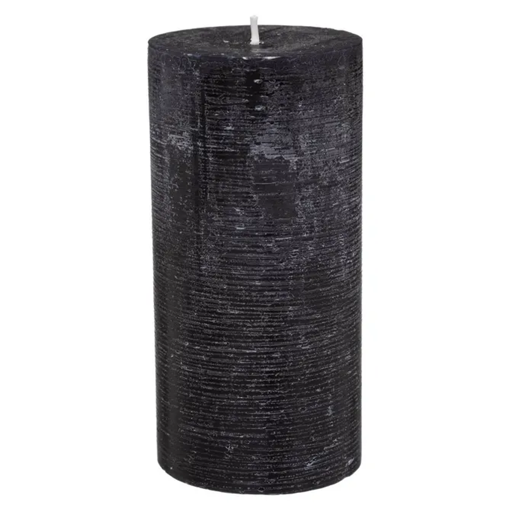 Atmosphera svijeća olia okrugla 7x14cm vosak crna slika 1