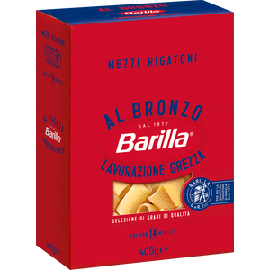 Barilla Al Bronzo Mezzi Rigatoni 400 g