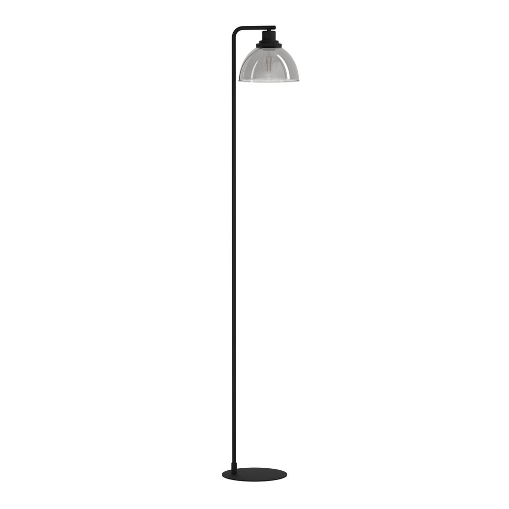 Eglo podna lampa beleser e27 1x60w crno/crno-prozirno š:205mm v:1505mm slika 1