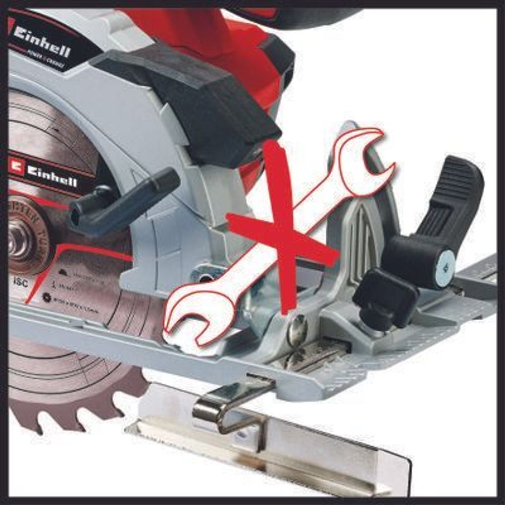 Einhell Akumulatorska ručna kružna testera TE-CS 18/150 Li - Solo + Baterija 2.5 Ah i punjač slika 3