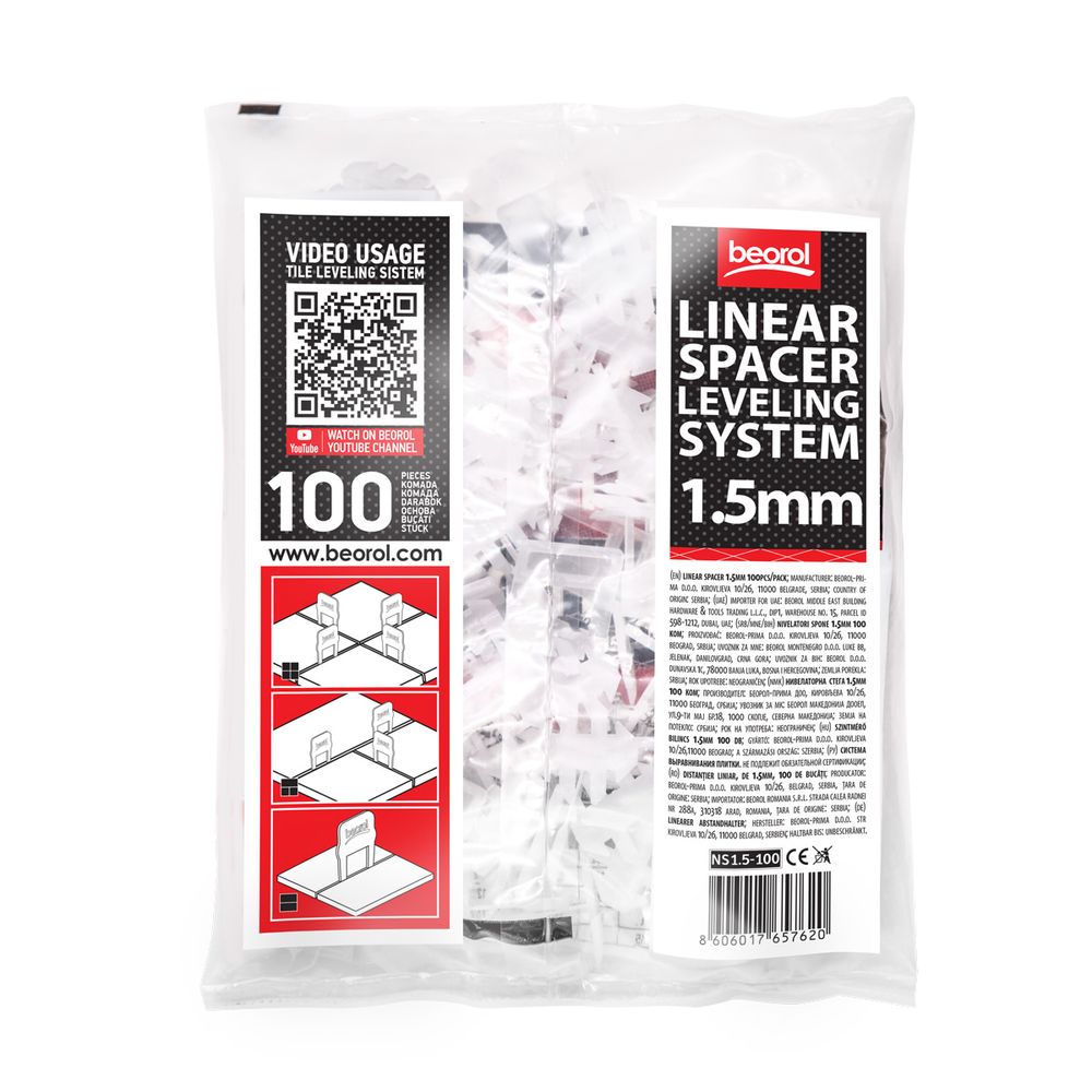 Nivelatori spone 1.5mm 100 kom slika 9