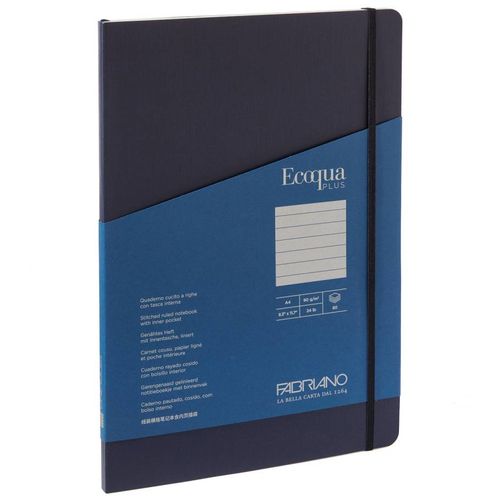 Notes Fabriano Ecoqua plus šiven A4 90g 80L crte blue 19629704 slika 1