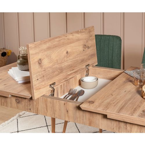 Vina Atlantic Green Atlantic Pine
Green Extendable Dining Table & Chairs Set (5 Pieces) slika 3