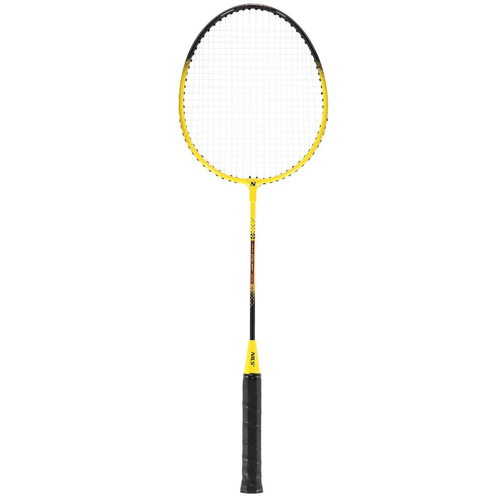Nrz262 aluminijski / badminton set 2 rakete + 3 perjaste lopte + mreža 600x60cm + navlaka nils slika 2