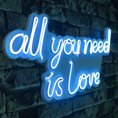 Wallity Ukrasna plastična LED rasvjeta, All You Need is Love - Blue slika 7