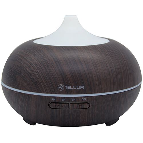 TELLUR SMART WIFI SMART AROMA DIFFUSER, 300ml, LED, TAMNO SMEĐA slika 2