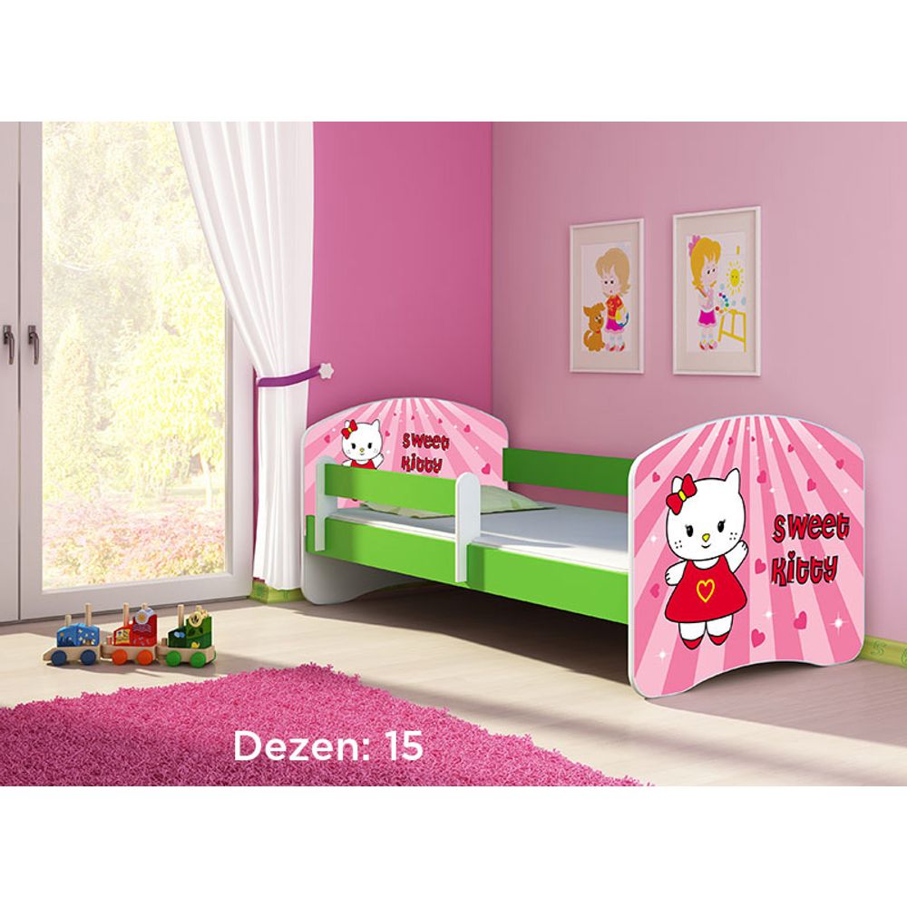 ACMA Dječiji krevet Acma II Green - 140x70cm - Dezen 15 slika 2