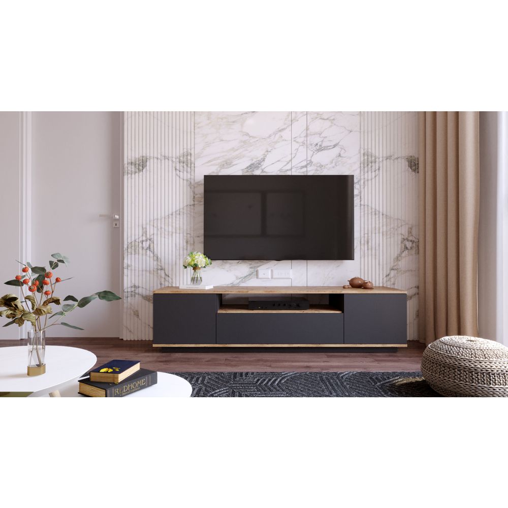 TV Stalak FR7 - AA Atlantic Pine : antracit slika 4