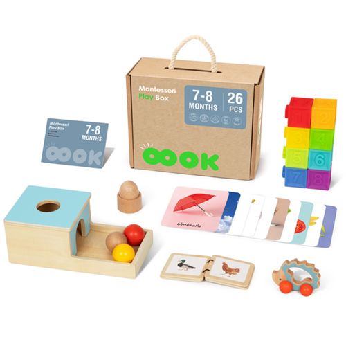 Tooky Toy Montessori senzorička kutija s dodacima 6 u 1 slika 1