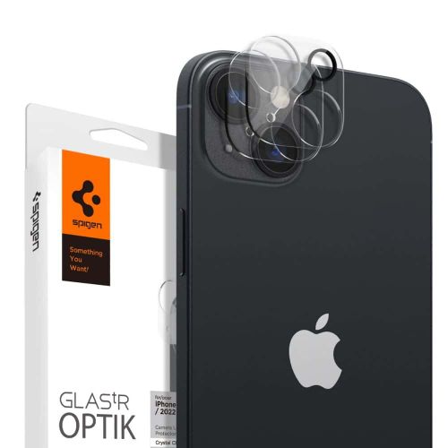 Spigen Optik.TR staklo za kameru, 2 kom, iPhone 14/14 Plus Crystal Clear slika 1