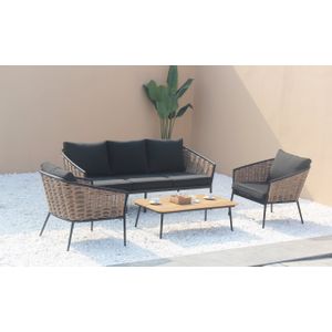 Aluminijski vrtni namještaj Sofa + dvije fotelje + stol