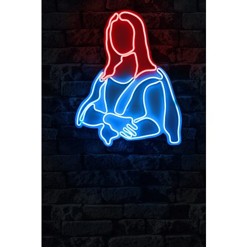 Wallity Ukrasna plastična LED rasvjeta, Mona Lisa - Red slika 10