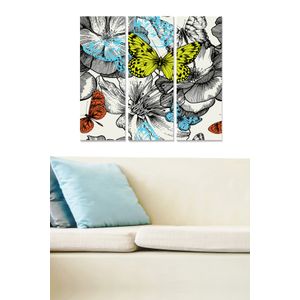 Dekorativna Slika od MDF-a u Više Boja (Set od 3 Komada) - MDF13974713