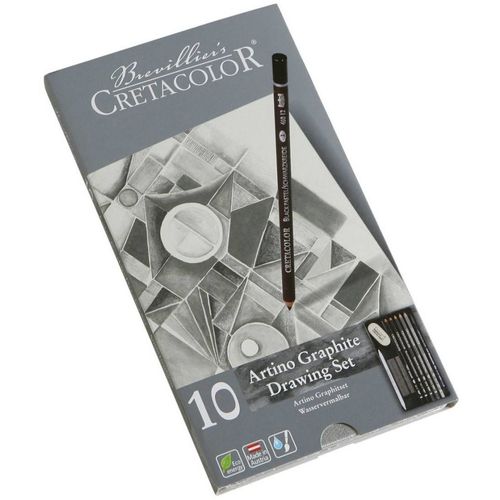 UMJETNIČKI SET CRETACOLOR ARTINO GRAPHITE 10 KOM (MONOLITNI GRAFIT, CRNI PASTEL, OLOVKE, GUMICA…) 400 21 slika 5