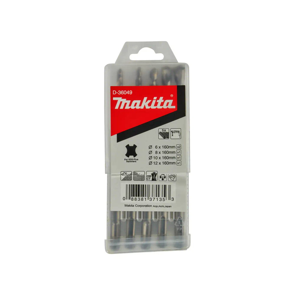 Makita - Set SDS Plus burgija 5-dijelni D-36049 slika 1