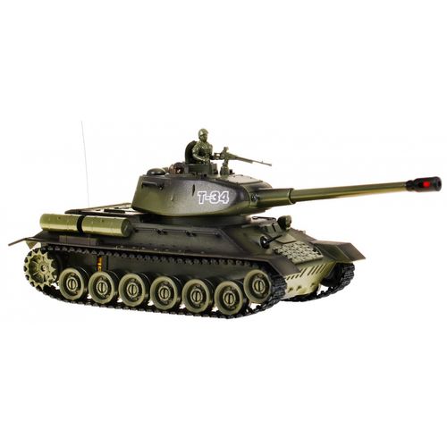 Tenk T-34 na daljinsko upravljanje zeleni 1:28 slika 6