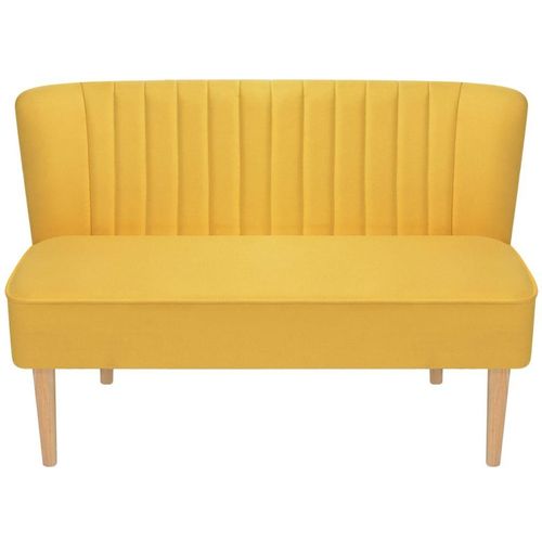 Sofa 117x55,5x77 cm Tkanina Žuta slika 3