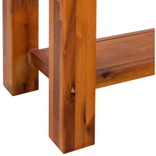 Konzolni stol od masivnog drva akacije 86 x 30 x 75 cm slika 38
