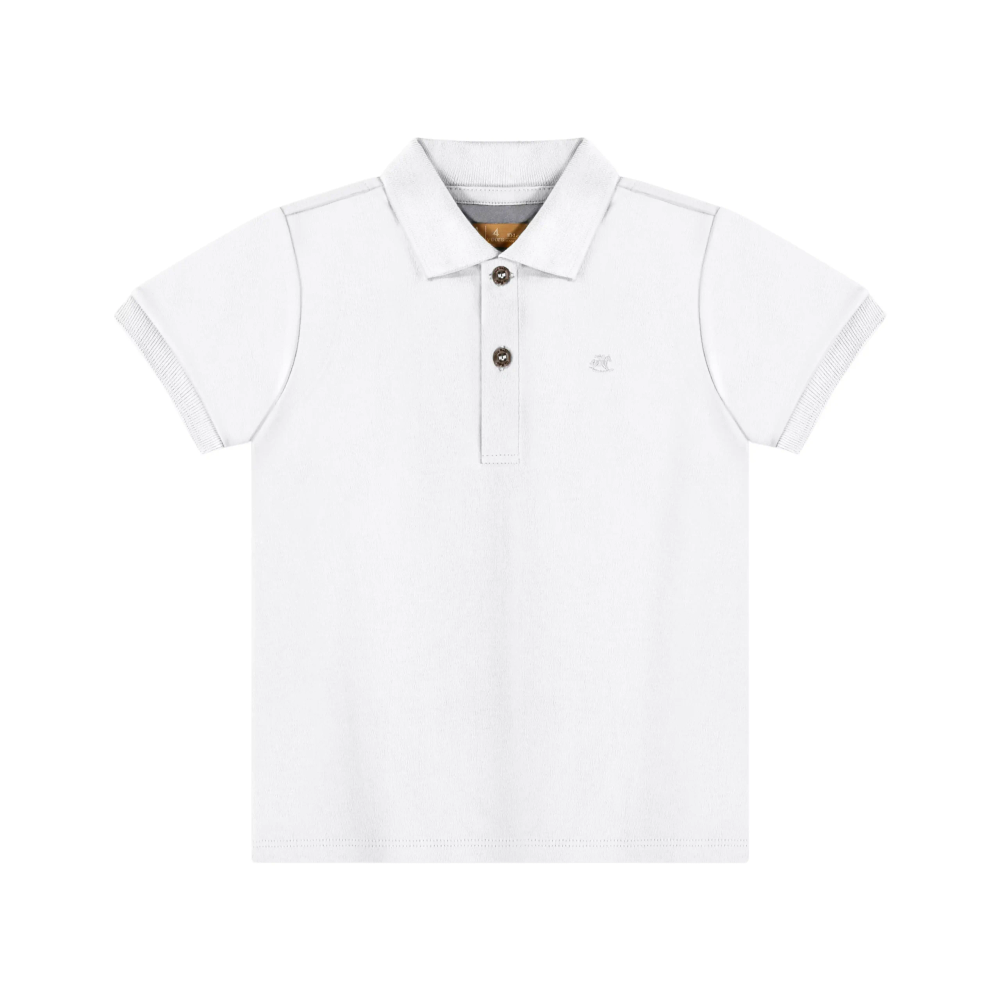 UP Baby polo majica za dječake, bijela slika 1