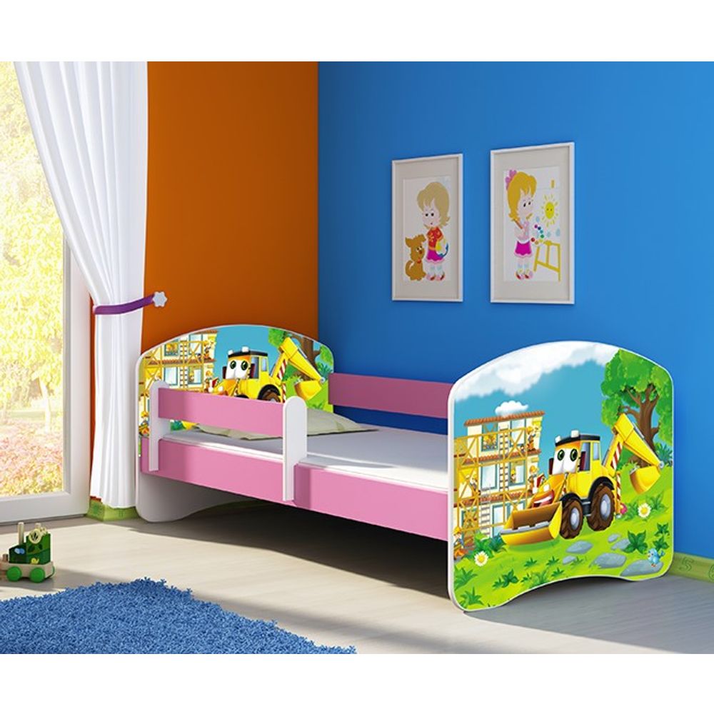 ACMA Dječiji krevet Acma II Pink - 180x80cm - Dezen 20 slika 1