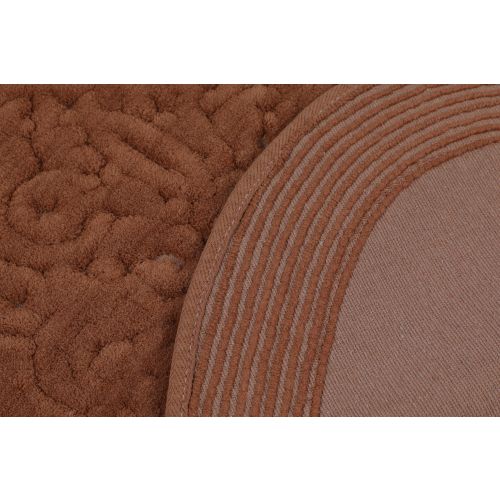 Colourful Cotton Kupaonski tepisi u setu (2 komada), Piante Oval - Brown slika 5