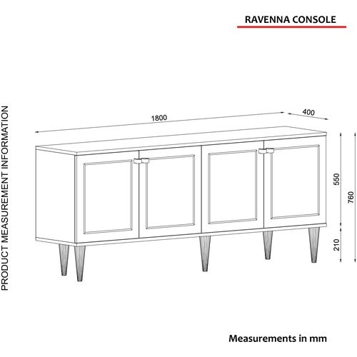 Ravenna - White White
Gold
Black Console slika 7