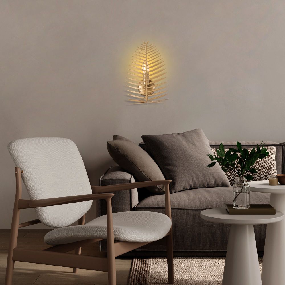 Zidna Lampa Leaf - 15322, boje: Zlato slika 2