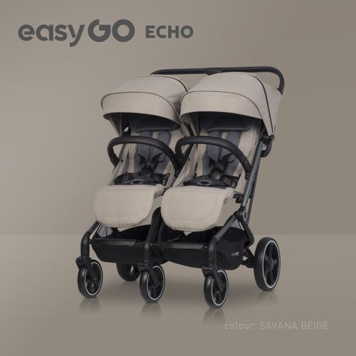 Eurocart Easy Go Echo Savana Beige Kolica Za Blizance slika 1