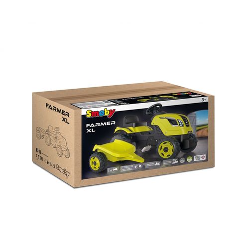 SMOBY traktor s prikolicom 142 x 44 x 55 cm zeleni 710130 slika 1