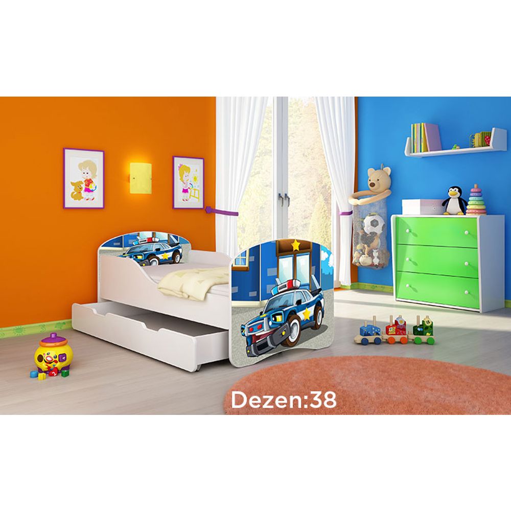 ACMA Dječiji krevet Acma I sa ladicom - 180x80cm - Dezen 38 slika 2