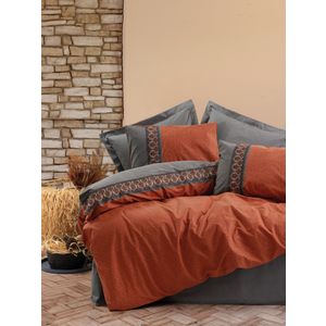 Tamaya - Tile Red Tile Red
Grey Ranforce Single Quilt Cover Set