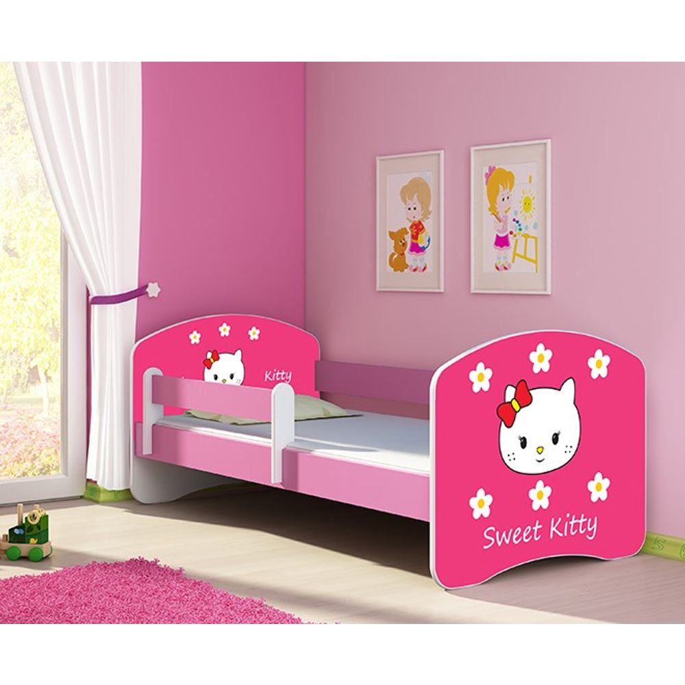 ACMA Dječiji krevet Acma II Pink - 180x80cm - Dezen 16 slika 1
