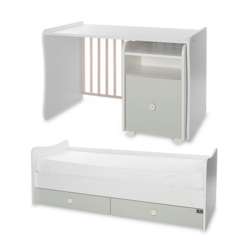 LORELLI TREND PLUS Modularni krevetić 4in1 s Mehanizmom New Colour White/Milky Green slika 2