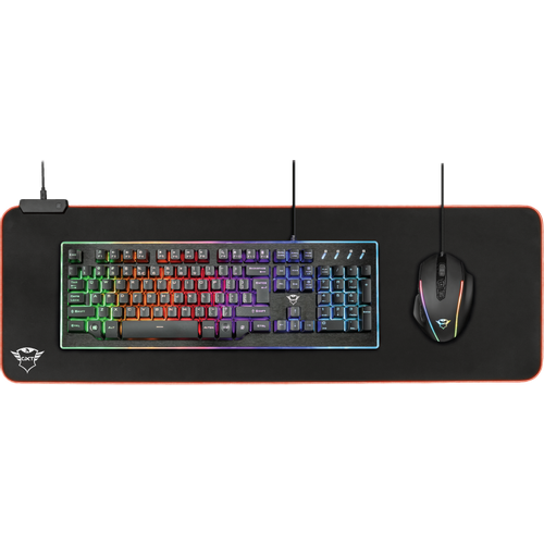 Trust gaming podloga za miš i tipkovnicu GXT764 RGB XXL (23395) slika 3