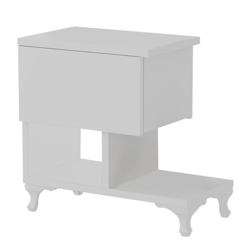 Cast - White White Nightstand slika 8