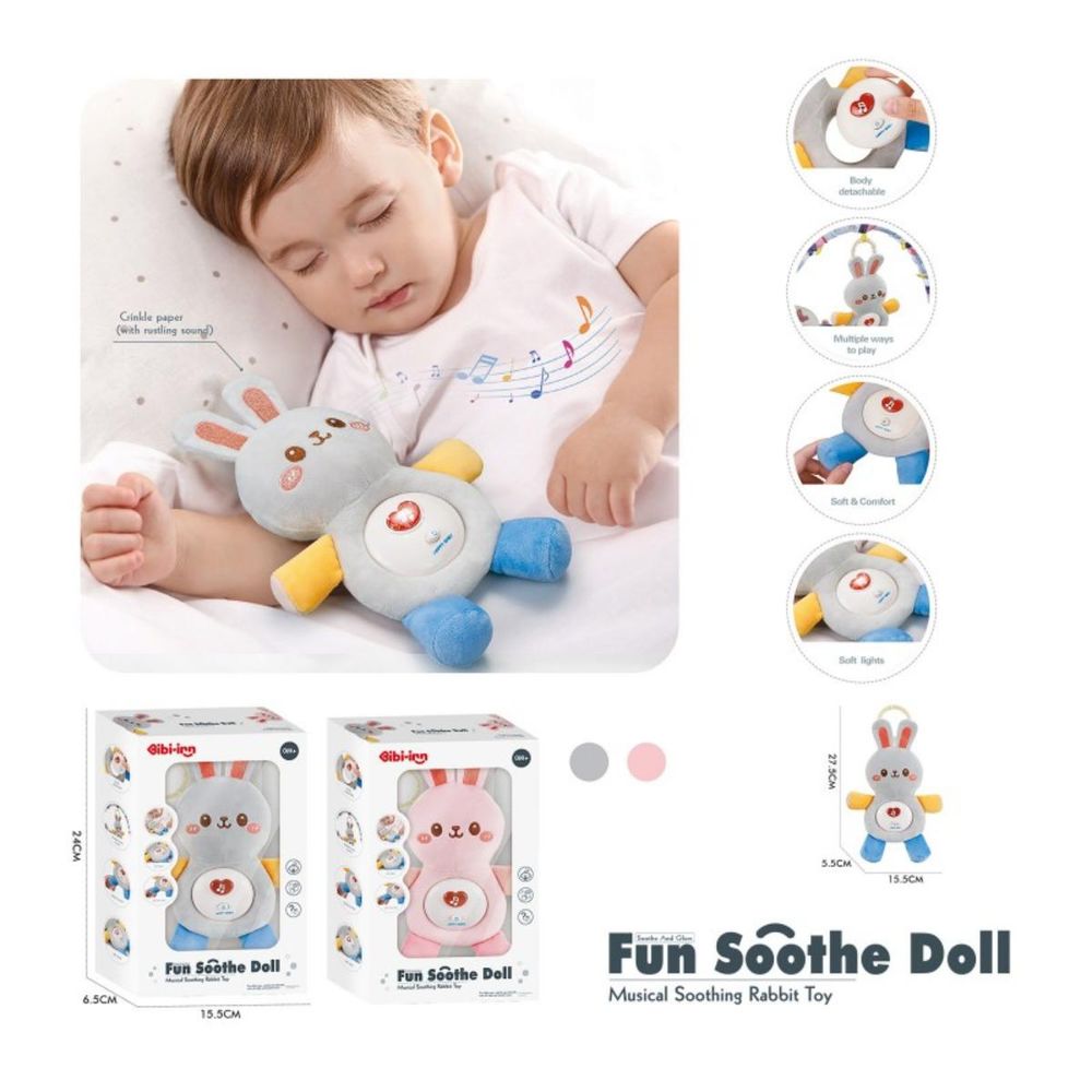 Chipolino Plišana muzička igračka Zeko Light Grey Dig02406028 slika 3