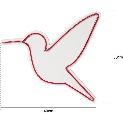 Wallity Ukrasna plastična LED rasvjeta, Little Bird - Green slika 7