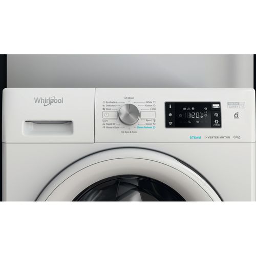 Whirlpool FFB 8258 WV EE Veš mašina, 8 kg, 1400 rpm, Inverter, Dubina 63 cm slika 5